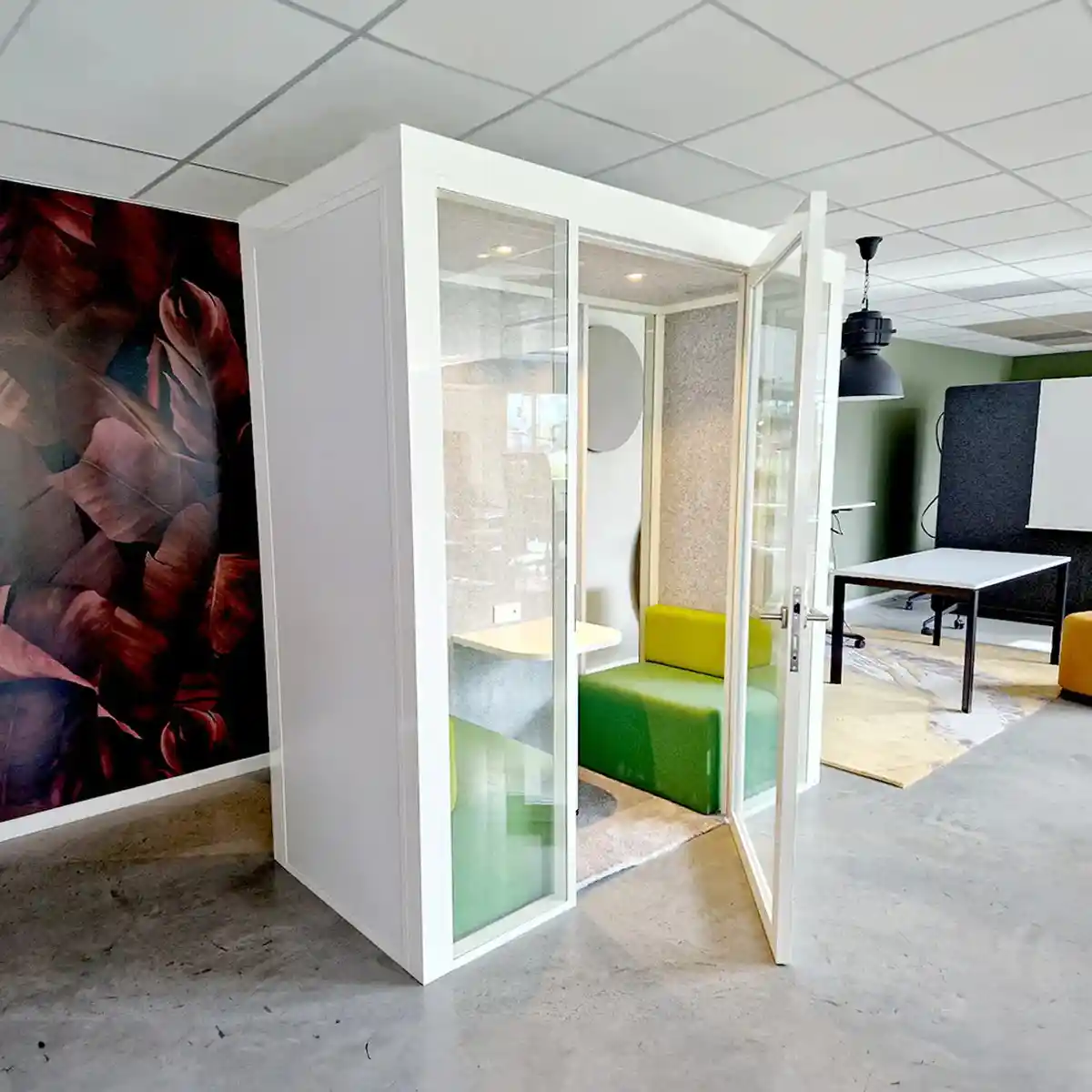 Cabine acoustique blanche bureau